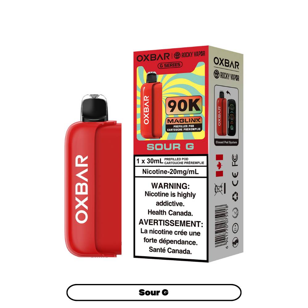 Rocky Vapor Oxbar Maglink 90K Prefilled Pod - Sour G